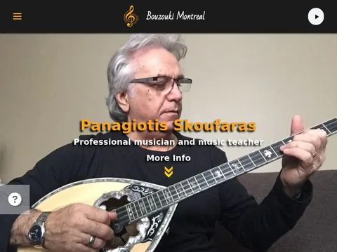 Bouzouki Montreal website preview