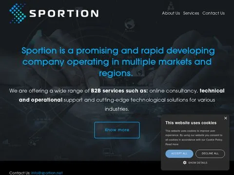 Sportion website preview
